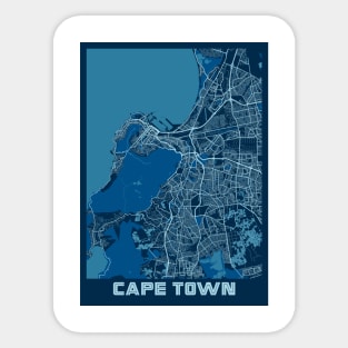 Cape Town - South Africa Peace City Map Sticker